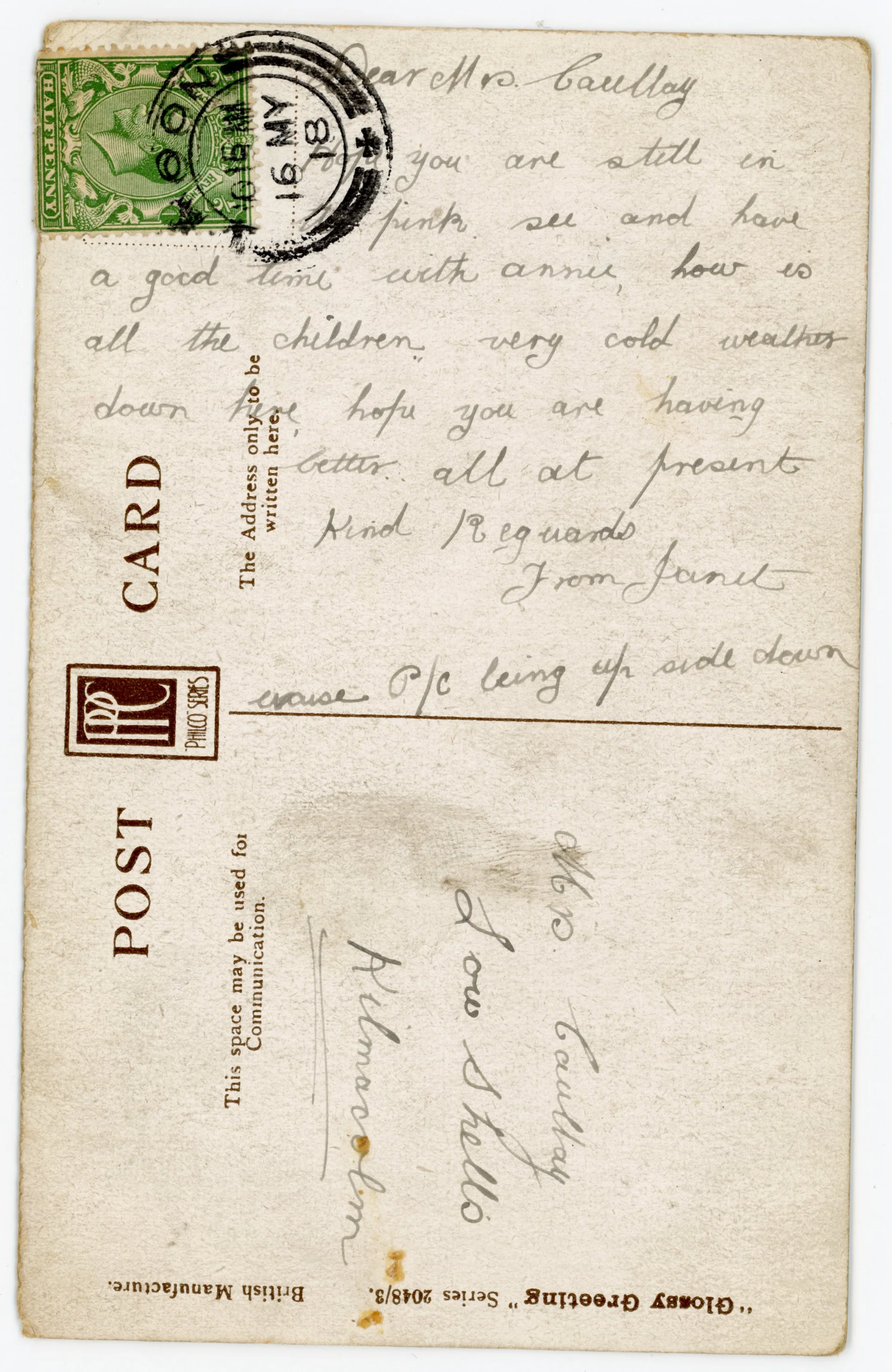 Postcard back